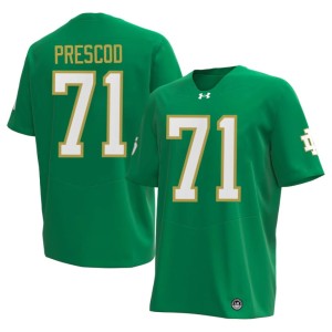 Men's College Football University of Notre Dame Green High School Styles Prescod #71 Jersey 200713-742