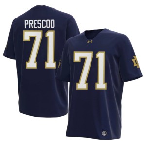 Men Limited College Football Styles Prescod #71 Navy Notre Dame Jerseys 527777-191