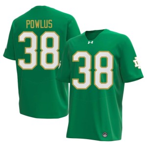 Men Player Fighting Irish Green Tommy Powlus College Football #38 Jerseys 486800-357