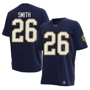 Men Chaz Smith The Irish Navy College Football 2026-27 #26 Jersey 185086-619