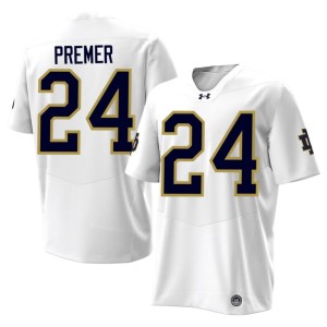 Men College Football 2026 Fighting Irish #24 Ian Premer White Jersey 697791-522