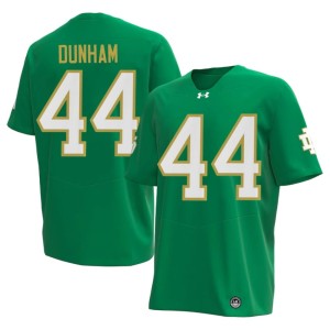 Men #44 Rodney Dunham Green Fighting Irish High School College Football Jerseys 895835-214