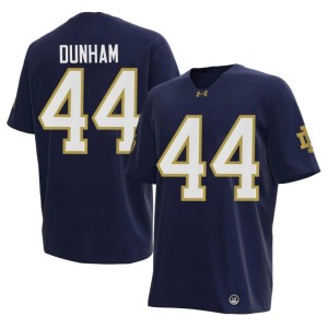 Men NCAA College Football ND #44 Navy Rodney Dunham Jersey 225565-878