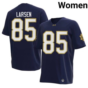 Womens Navy Replica Jack Larsen Fighting Irish College Football #85 Jerseys 767515-408