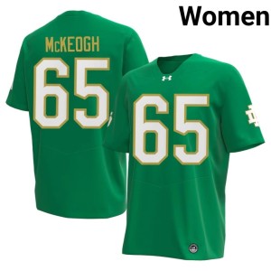 Womens College Football Grayson McKeogh #65 ND Green University Jerseys 479757-875