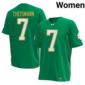 Women's Green Joe Theismann College Football 2026 #7 University of Notre Dame Jersey 929981-931