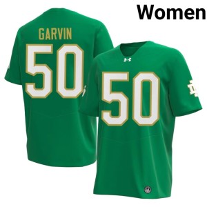 Womens Official Green Sullivan Garvin #50 The Irish College Football Jerseys 931118-217