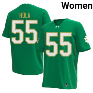 Women's Green Tiki Hola #55 University of Notre Dame 2026-27 College Football Jersey 274100-746