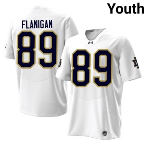 Youth NCAA White Austin Ratigan Irish #89 College Football Jerseys 580248-450