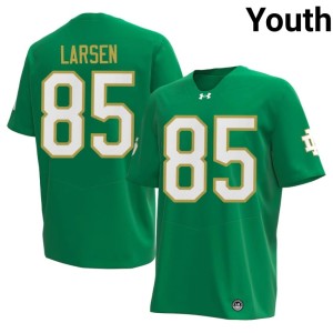 Youth Green Embroidery The Irish #85 College Football Jack Larsen Jersey 408540-248