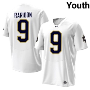 Youth #9 College Football 2026 White Eli Raridon The Irish Jerseys 235914-914