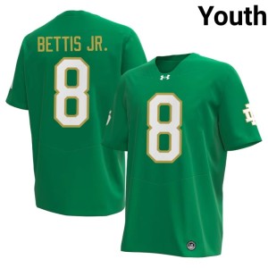 Youth #8 Green Notre Dame Fighting Irish Jerome Bettis Jr. College Football Game Jerseys 565628-707