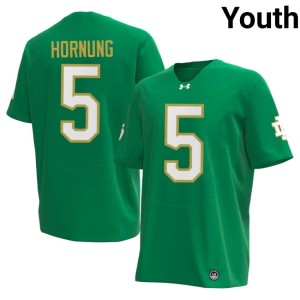 Youth Stitched #5 Green Notre Dame College Football Paul Hornung Jerseys 167840-724