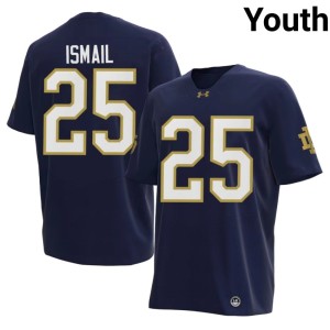 Youth Raghib Ismail Navy Irish Official College Football #25 Jerseys 659658-714