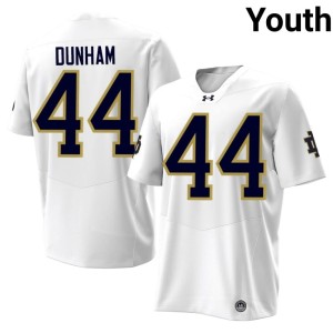 Youth College Football #44 Rodney Dunham White Notre Dame 2026 Jersey 168571-231