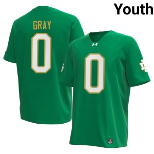 Youth Tionne Gray College Football #0 Green Notre Dame Alumni Jerseys 824005-115