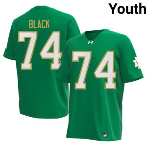 Youth Green Irish #74 Will Black College Football 2026-27 Jerseys 214650-723